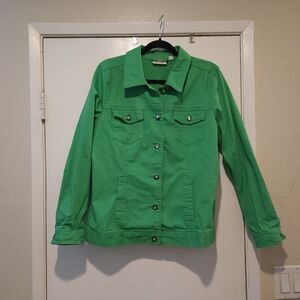 Vibrant Green Jean Jacket